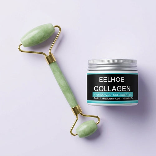 Combo ViralXpress: Rodillo de Jade + Crema Colágeno Eelhoe